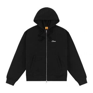DIME Black Hooded Zip Up Sweatshirt